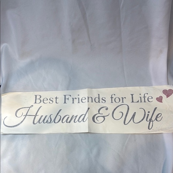Husband & Wife Best Friends for Life, Wall Decor, Vinyl Decal Sticker, 24x6, New - Picture 7 of 7